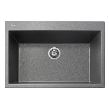 Latoscana Single Basin Drop-In Sink ON8410 Kitchen Sink Latoscana Titanium